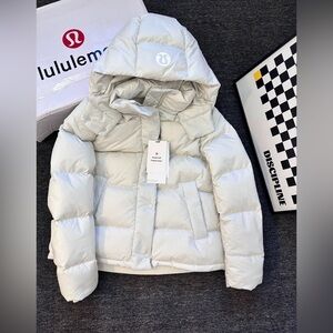 Lululemon Wunder Puff Cropped Down Jacket (White)